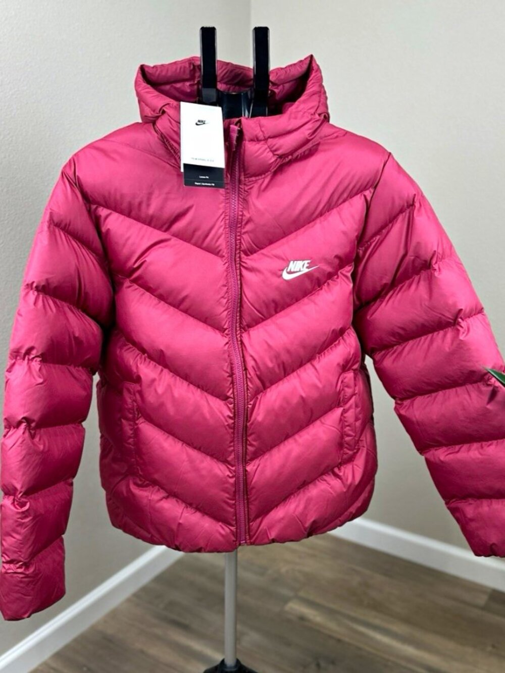 Nike Kids XL Therma-FIT Pink Hooded Puffer Jacket NWT